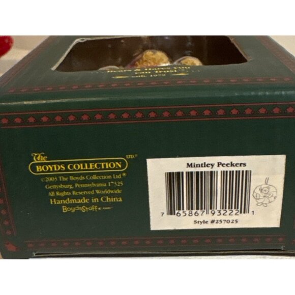 Boyds Bears & Friends Bearstone Collection Mintley Peekers Ornament 2003 - Picture 6 of 8